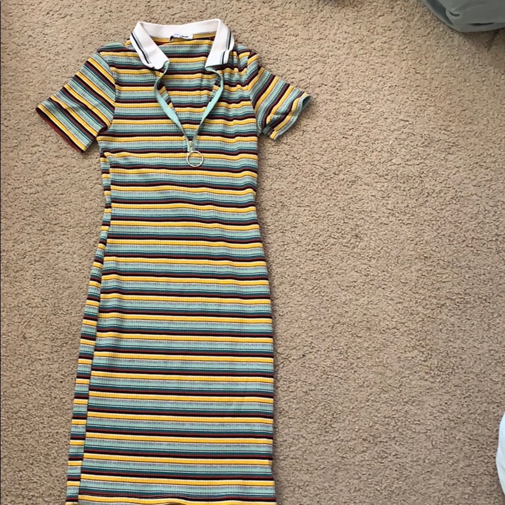 Multicolored mini dress